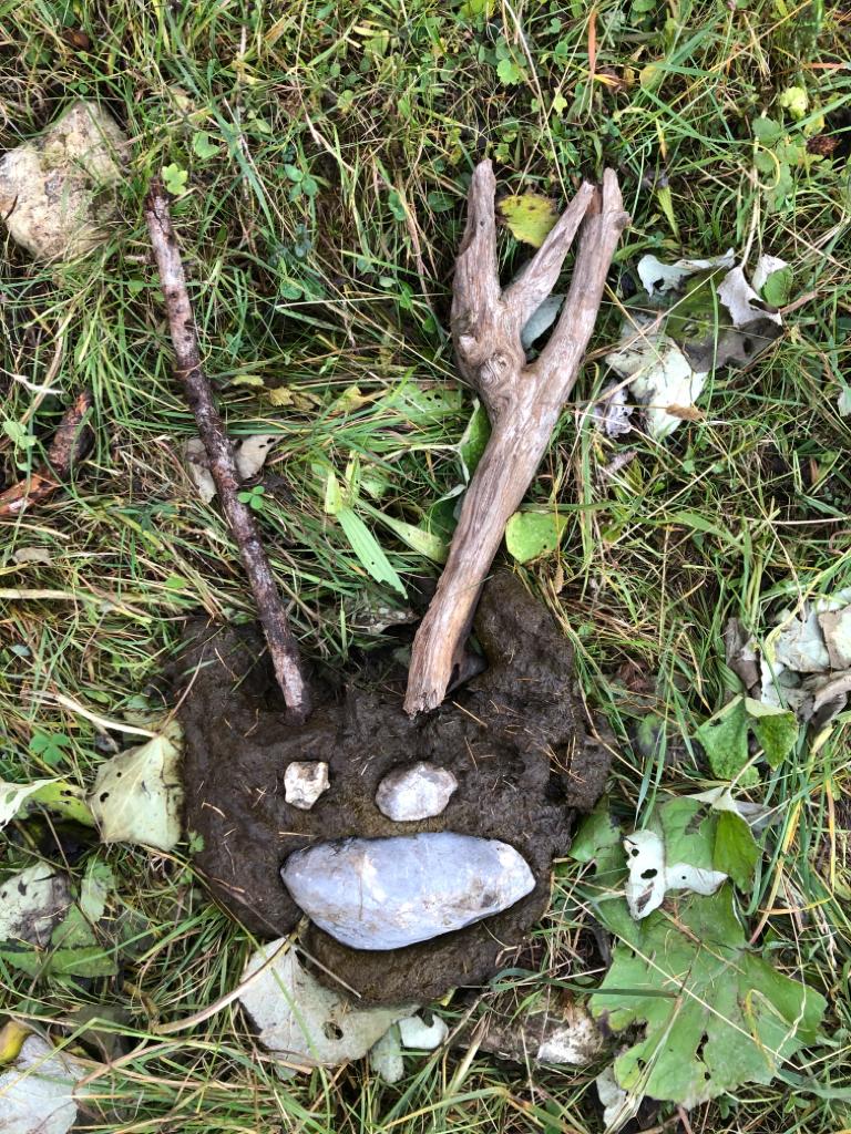 Landart auf dem Weg ins Furgglis, Oktober 2019